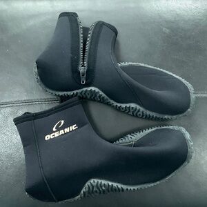 Oceanic Scuba Diving Snorkeling boots side zip Men’s 11-12